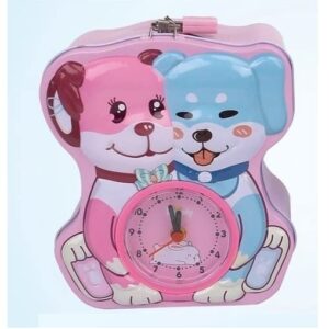 2in1 Metal Coin Box and Alarm Clock - 244