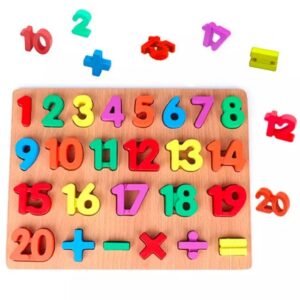 3D Wooden Number Learning Board - 1 to 20